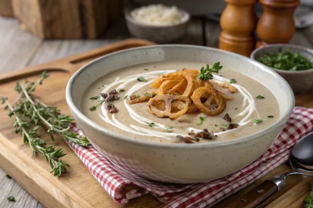 How to jazz up canned cream of mushroom soup