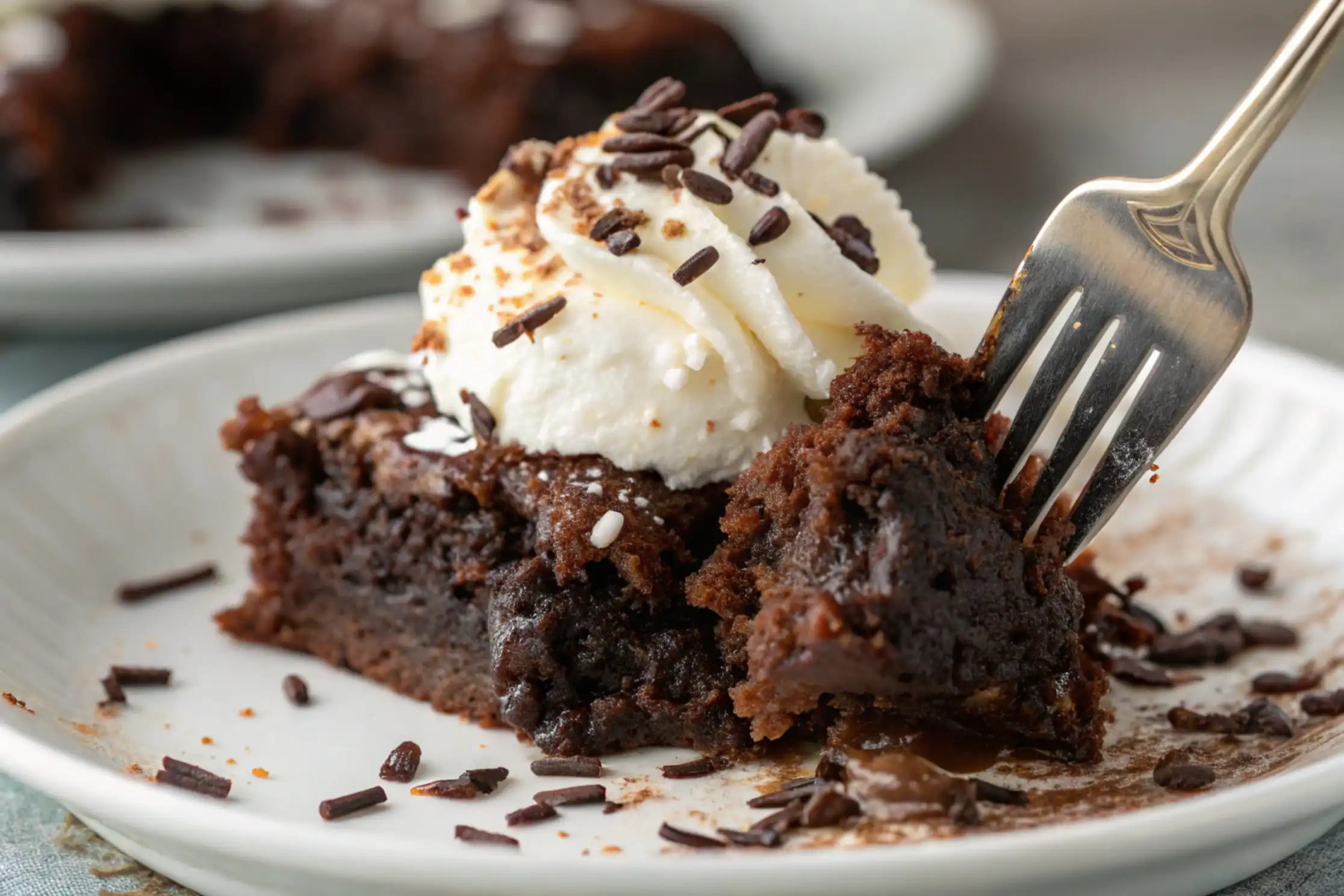 Chocolate dump cake