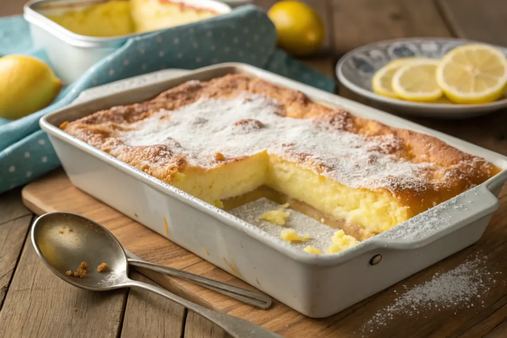 lemon cream cheese dump cake