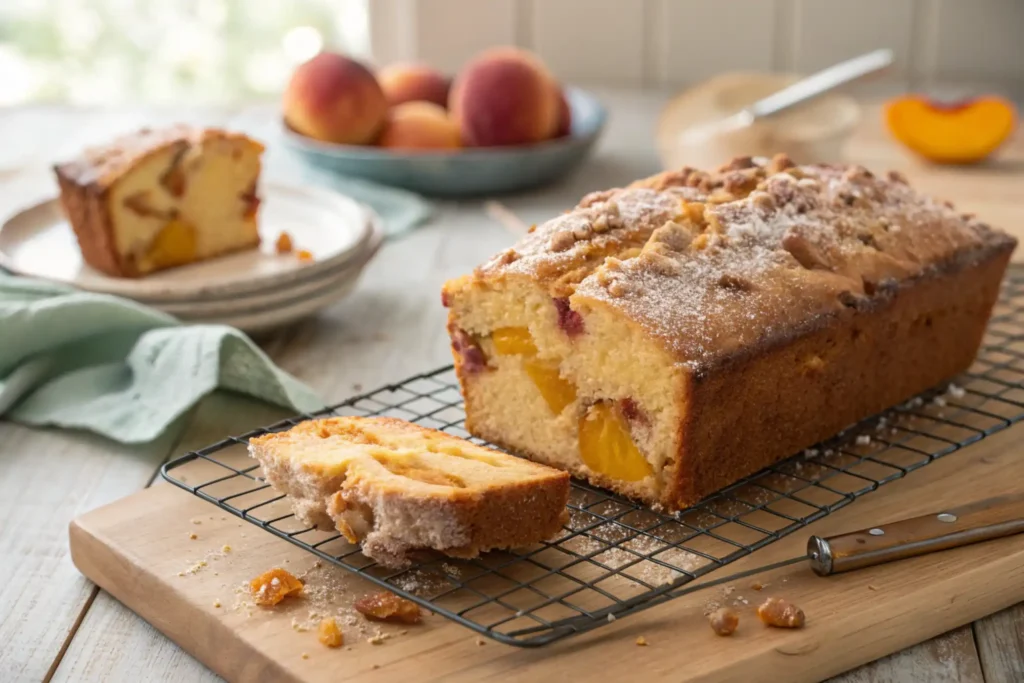 Peach Cobbler Pound Cake