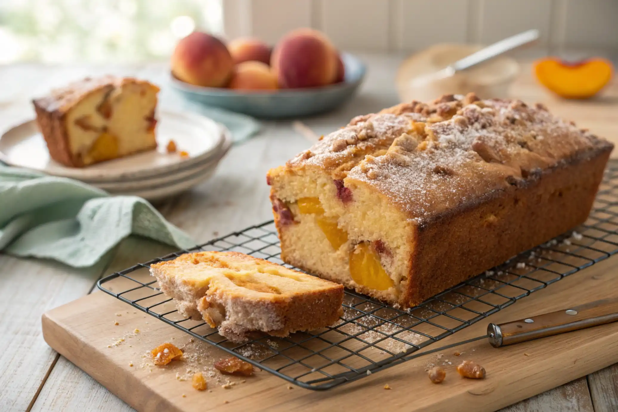 Peach Cobbler Pound Cake