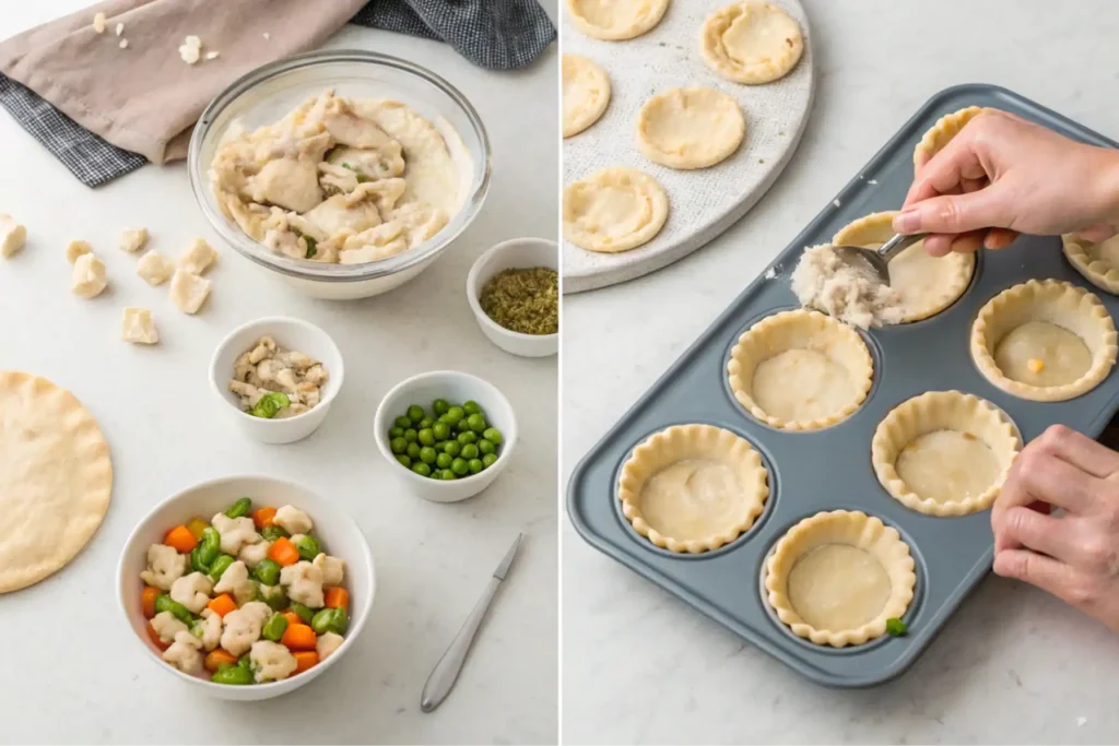 mini chicken pot pies