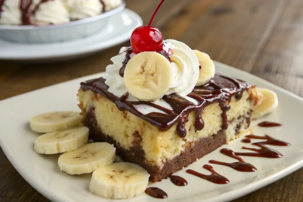 Banana Split Cake recipe