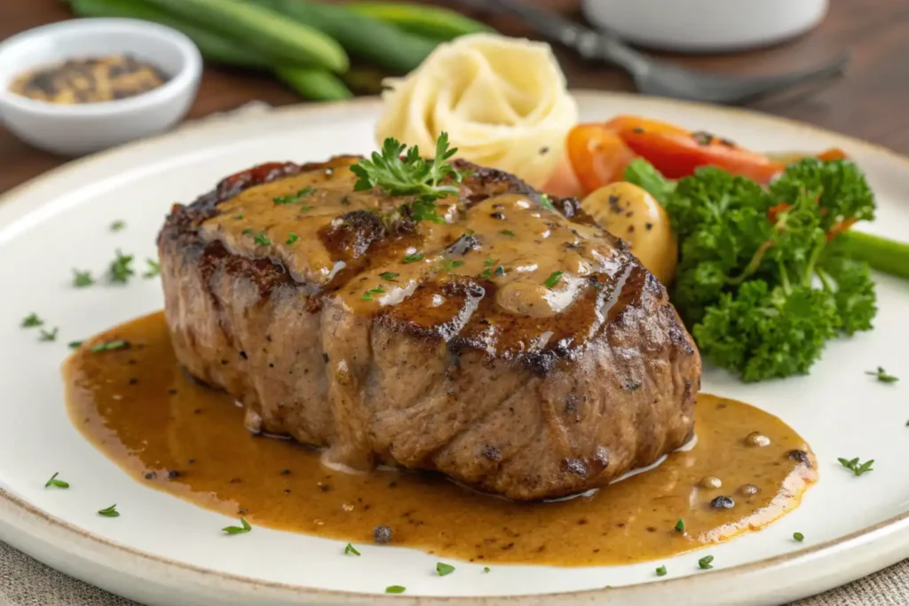 beef with garlic sauce