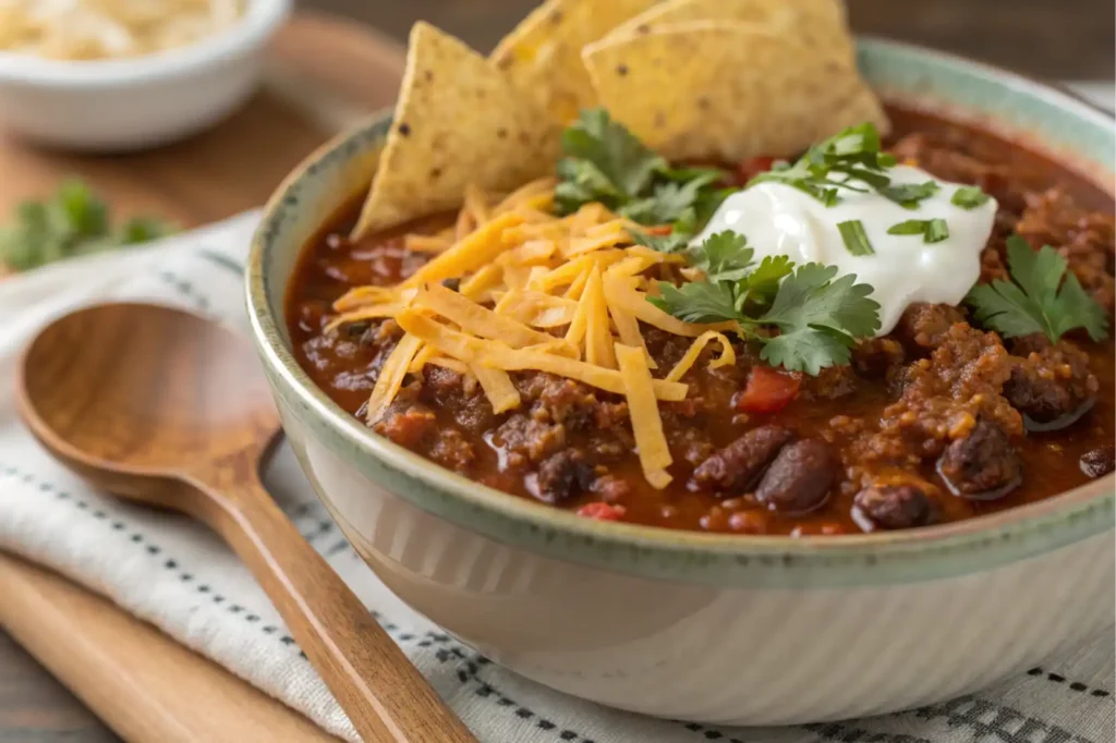 chili recipe with enchilada sauce and ground beef