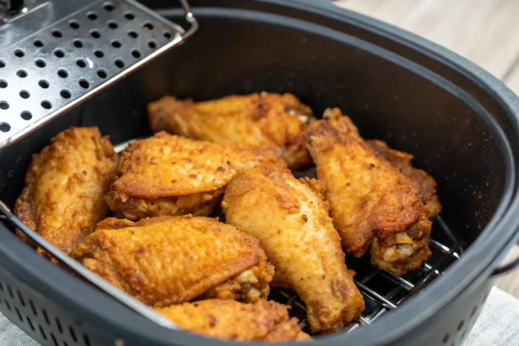 Air fry frozen chicken wings