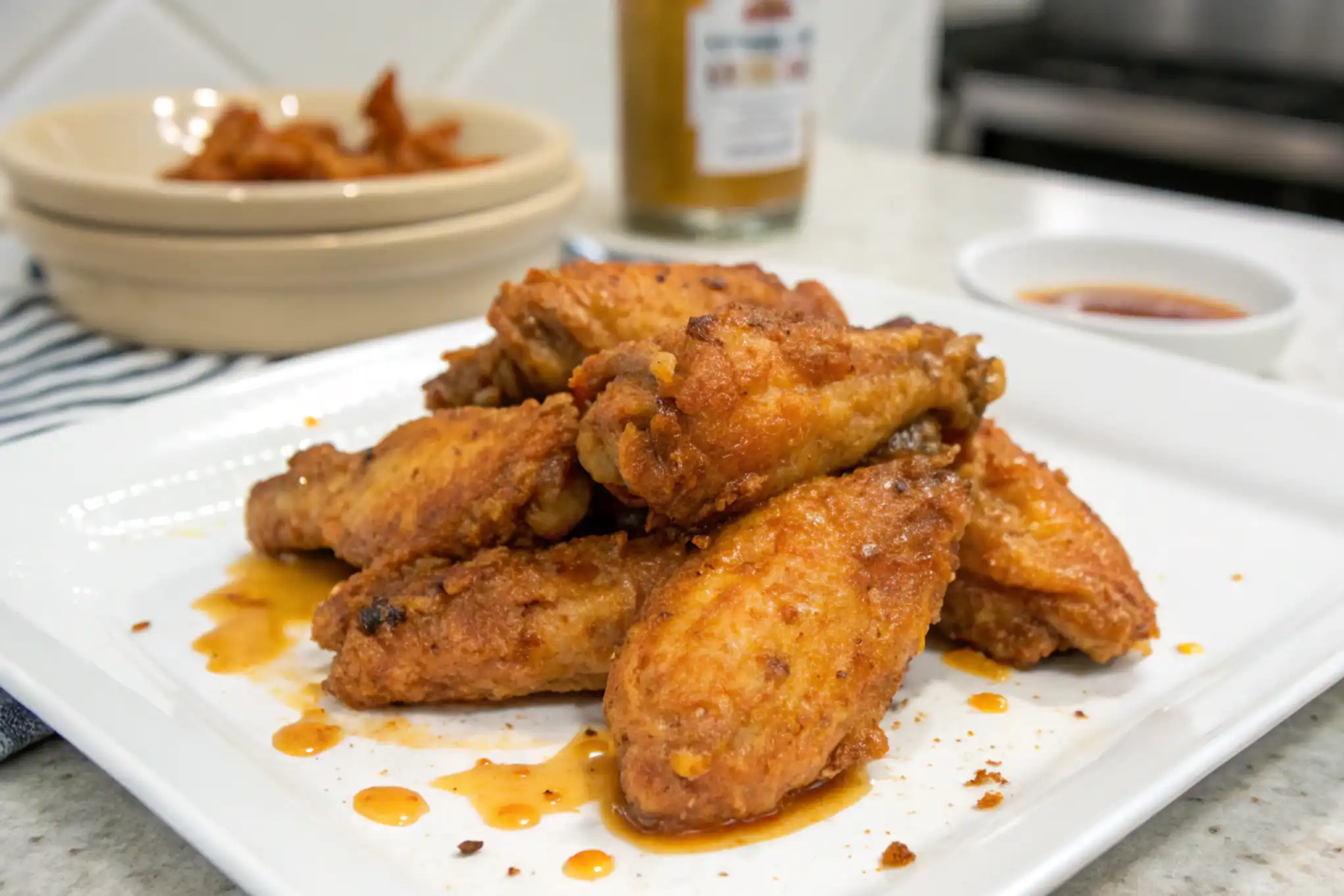 Air fry frozen chicken wings