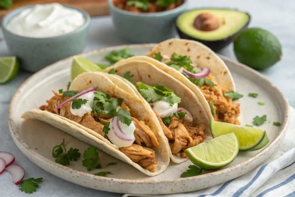 Instant Pot chicken tacos